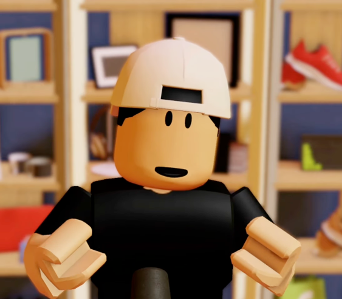 Shopify president Harley Finkelstein in a Roblox avatar