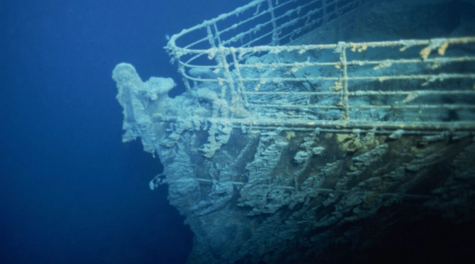 The wreck of the Titanic