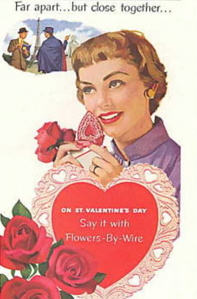 vintage Valentine's Day ad