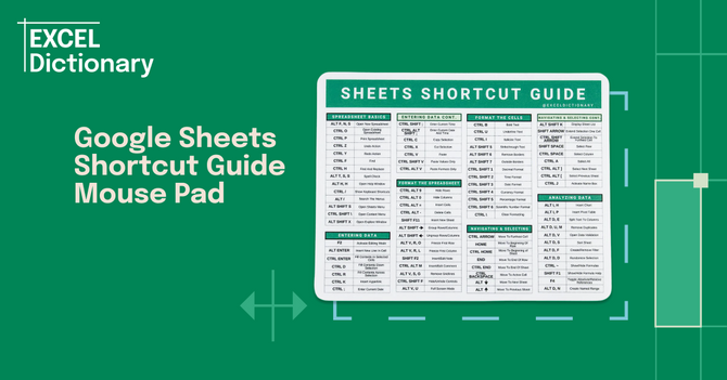 We have GSheets shortcut mouse pads!