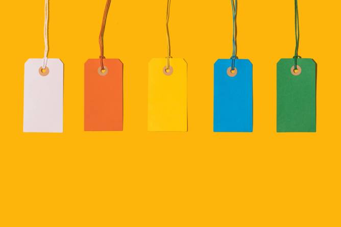 shopping tags