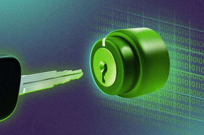 Key entering a car lock