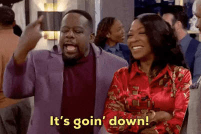 A gif animation of Cedric the Entertainer saying “It’s goin’ down!”