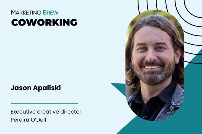 Jason Apaliski in Marketing Brew's Coworking series