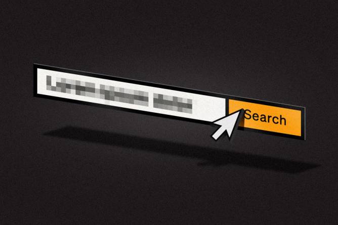 Graphic of an internet search bar