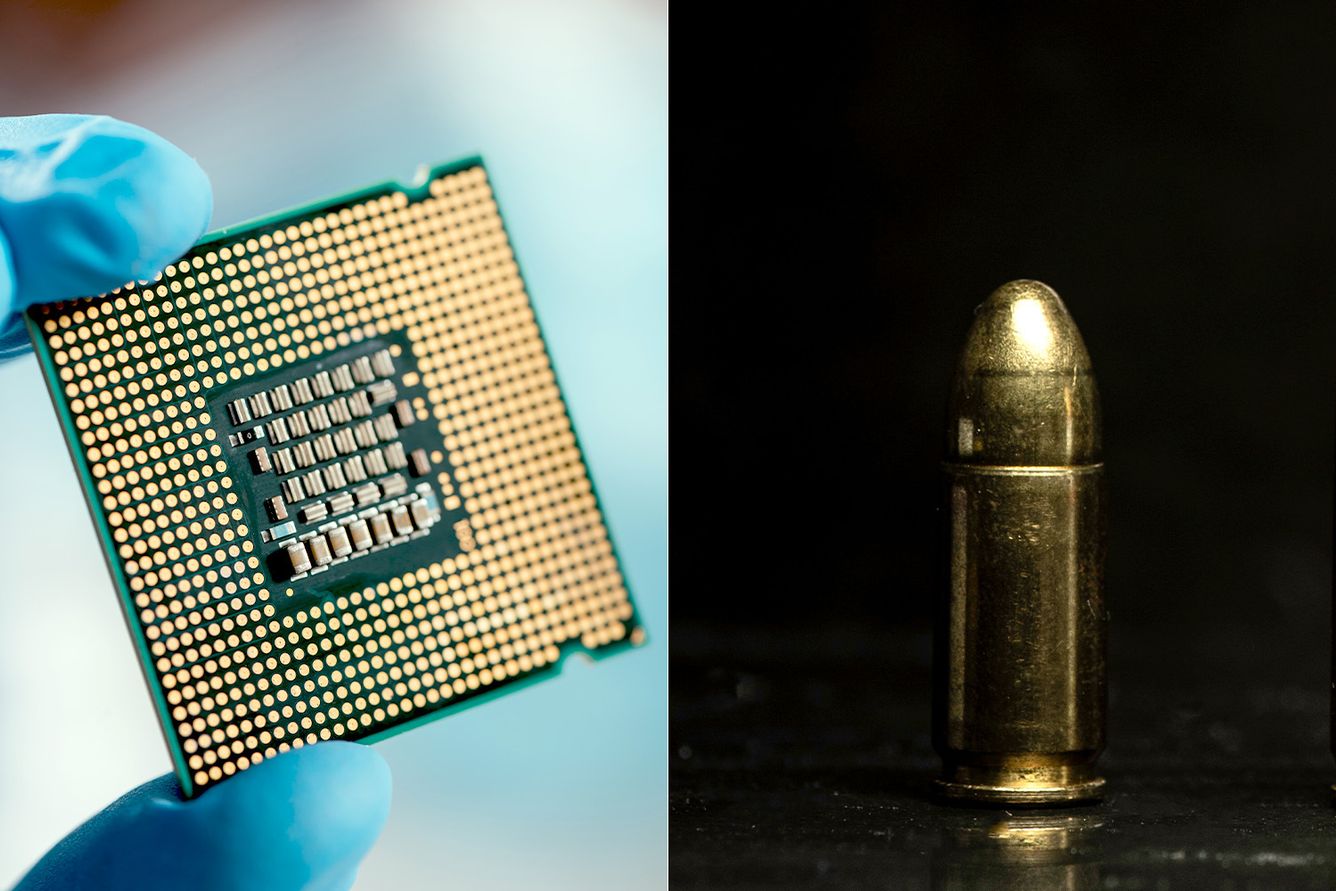 A microchip and a bullet