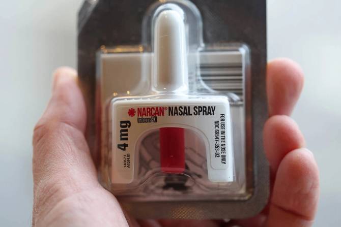 A bottle of Narcan