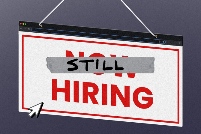 "Still hiring" banner 