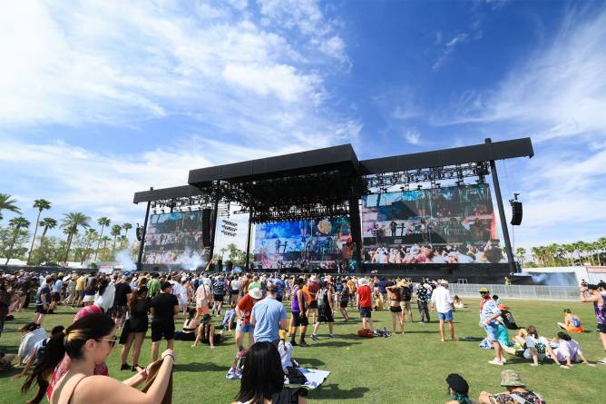 A stage at Coachella 2023