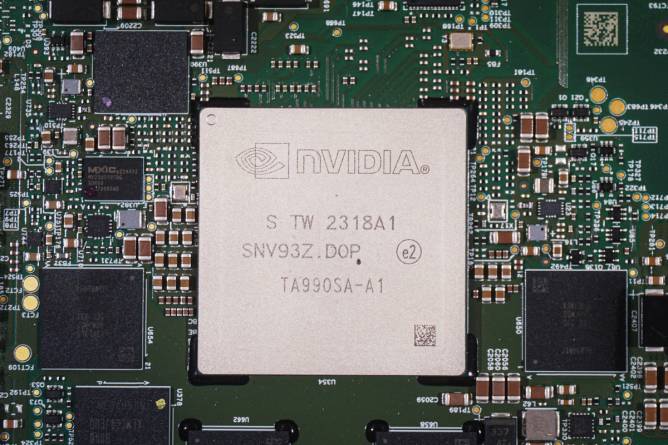 Nvidia chip closeup