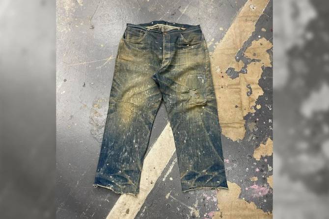 1880s levis found in abandoned mineshaft