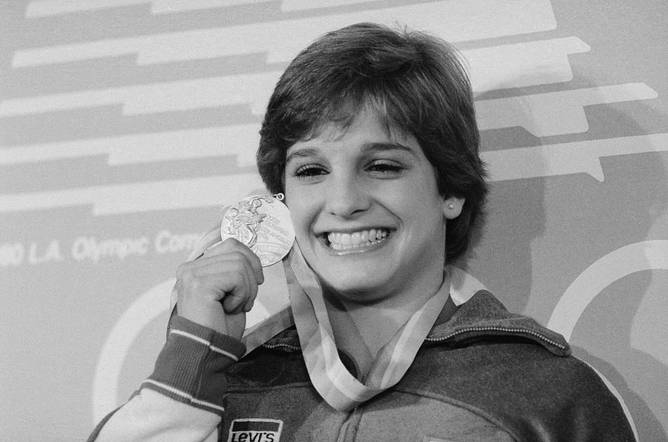 Mary Lou Retton at the 1984 Olympics