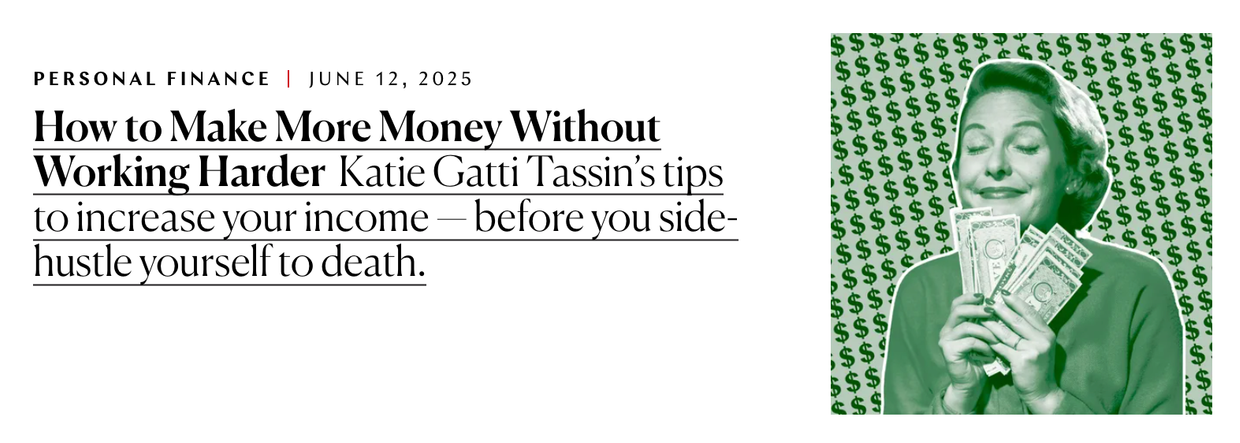 Screenshot from The Cut headline.