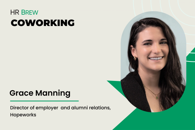 HR Brew's Coworking series featuring Grace Manning