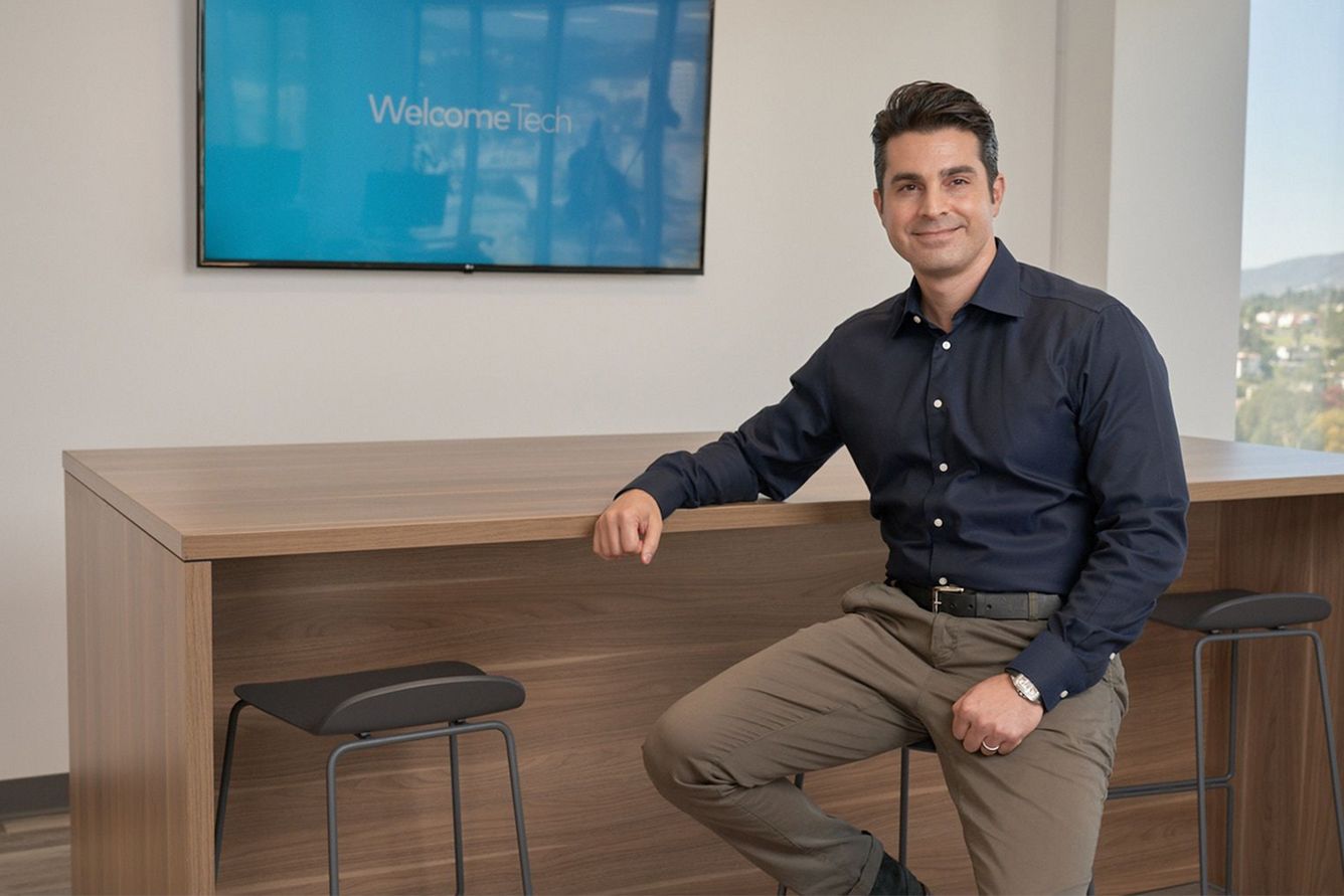 headshot of Welcome Tech founder Amir Hemmat