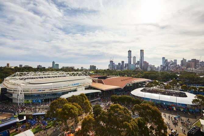 Australia Open venue in Melbourne