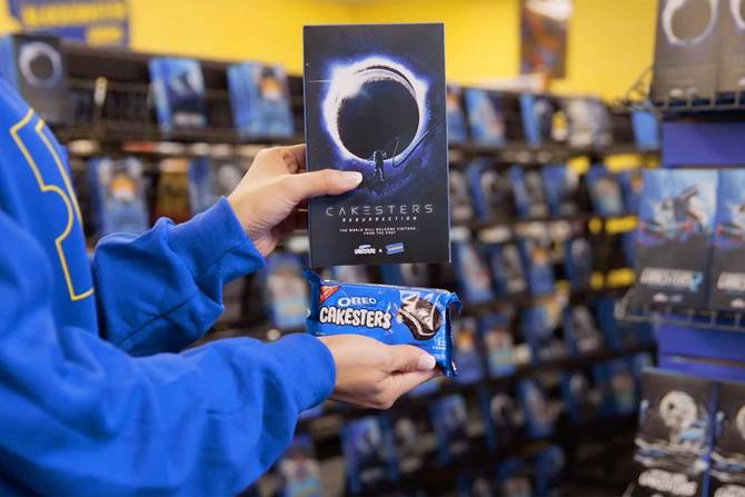 an image from Oreo's pop-up at Blockbuster