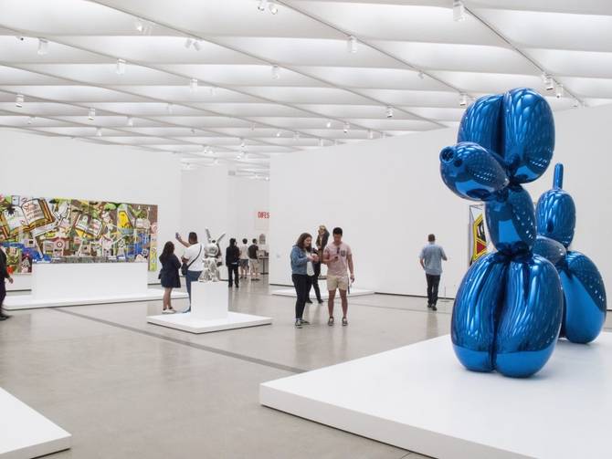 Broad Museum Balloon Dog by Jeff Koons