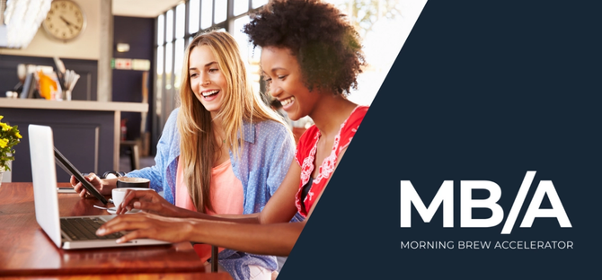 promo image for Morning Brew's MB/A