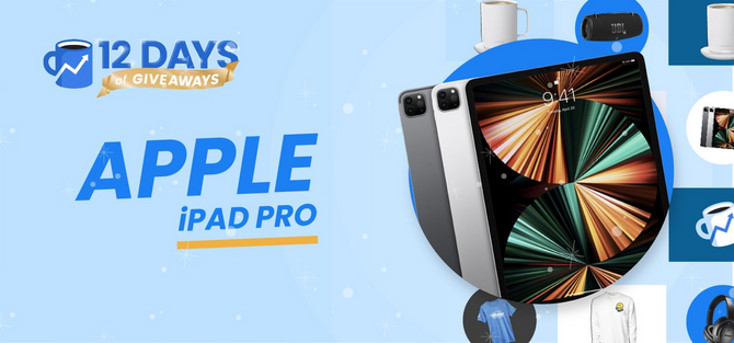 Promo image for a iPad Pro giveaway