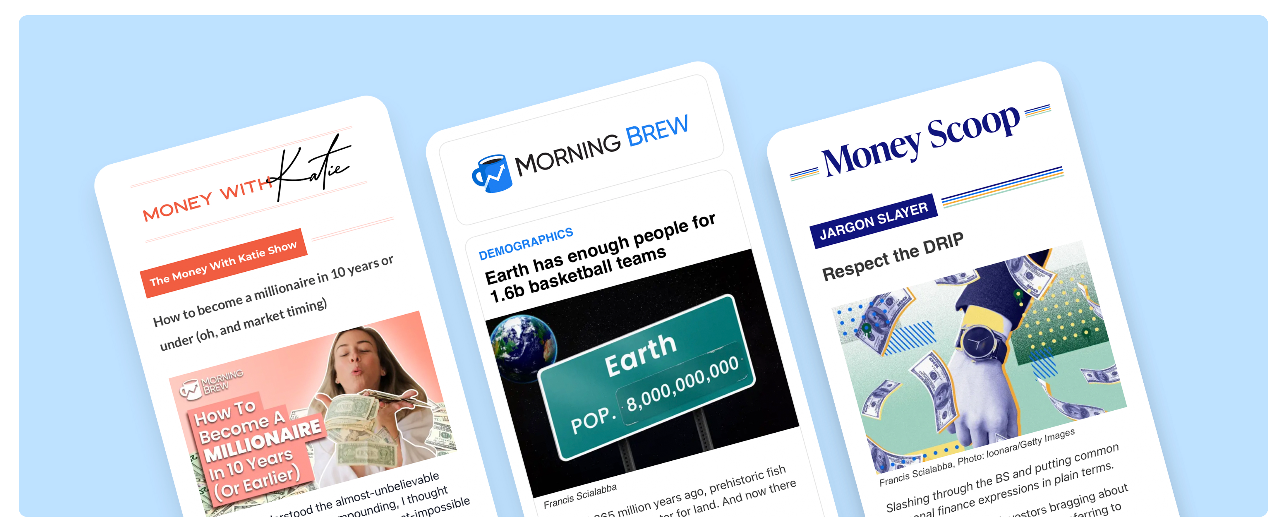 Morning Brew, Money Scoop, Money with Katie,