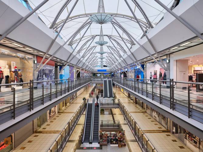 Shopping mall interior