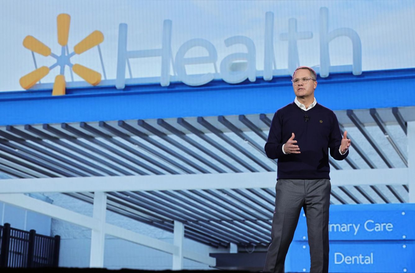Walmart CEO Doug McMillon speaks onstage