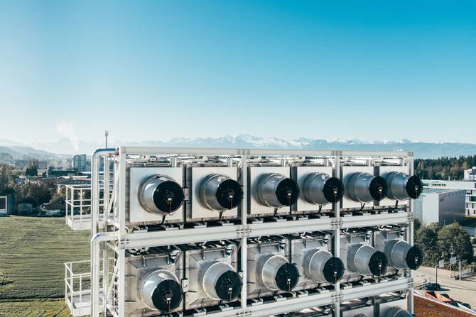 Climeworks direct air capture plant in Switzerland