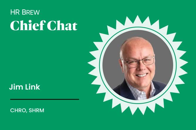 A green background that says Chief Chat on the left; on the right is a headshot of a smiling bald white male