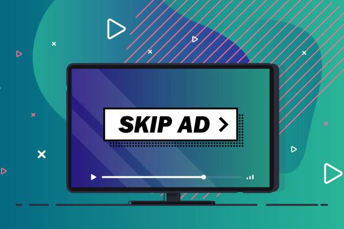 "Skip ad" on a TV