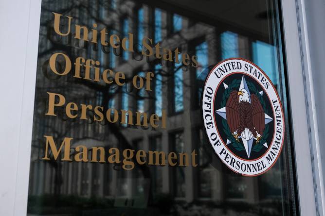 window decal for the US office of personnel management 