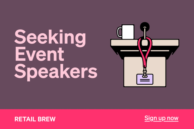 Promo seeking Retail Brew event speakers