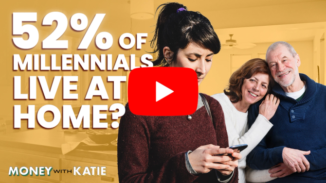 Why do half of young adults live with their parents?