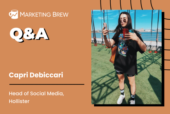 Capri Debiccari in Marketing Brew's 