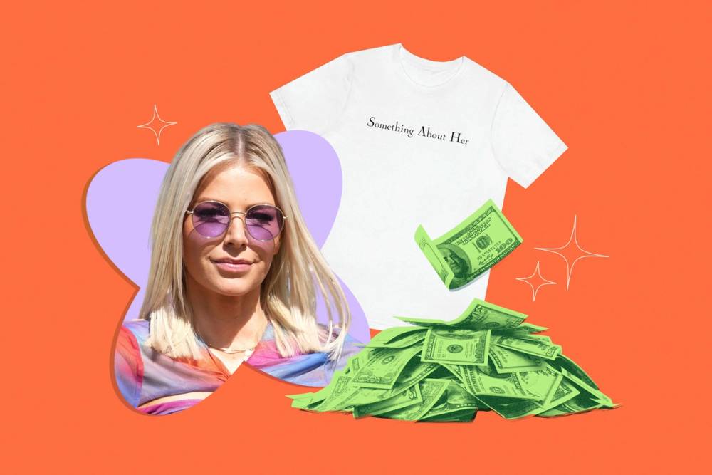 Ariana Madix, a t-Shirt and a pile of cash