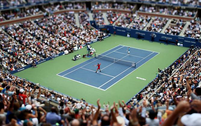 US Open tennis match