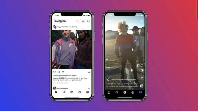 an image that visualizes what Instagram's new Collab feature looks like