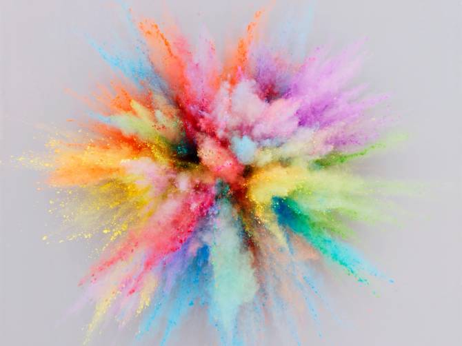 image of exploding colors 