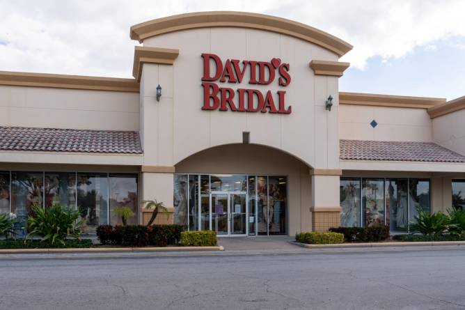 David's Bridal storefront