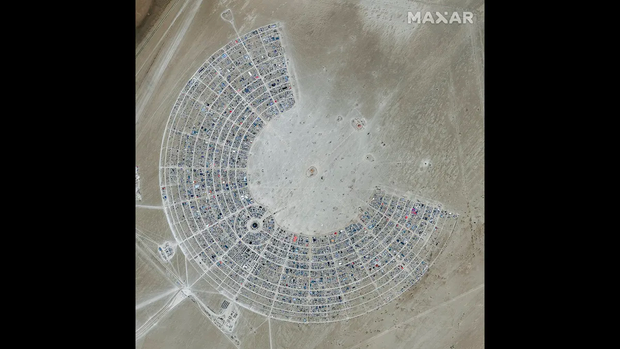 Burning Man from space
