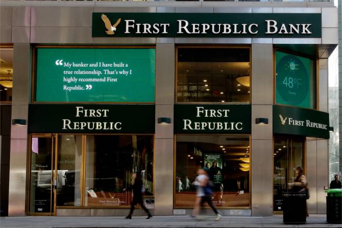 A First Republic bank branch