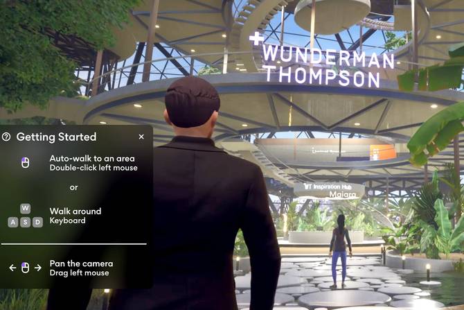 an image of creative agency Wunderman Thompson's metaverse