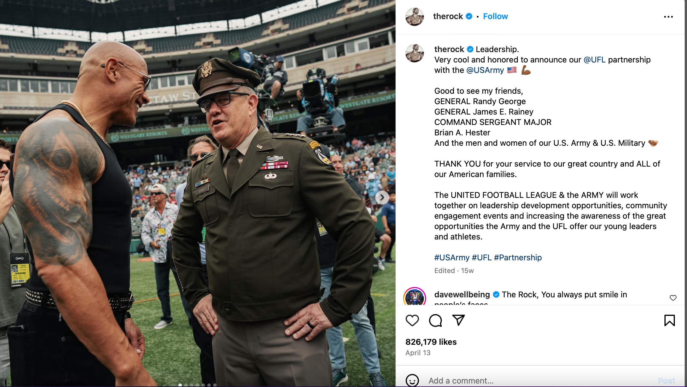 Military's deal with the The Rock is a major misfire