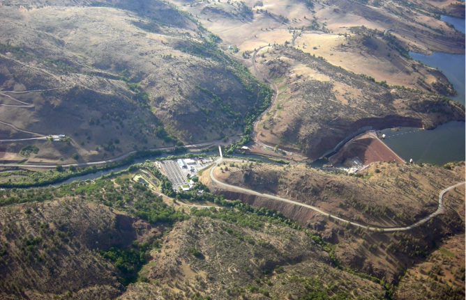 The Iron Gate dam along the Klamath River