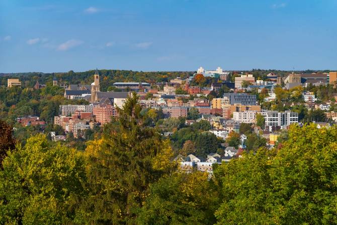 cornell university, located in Ithaca