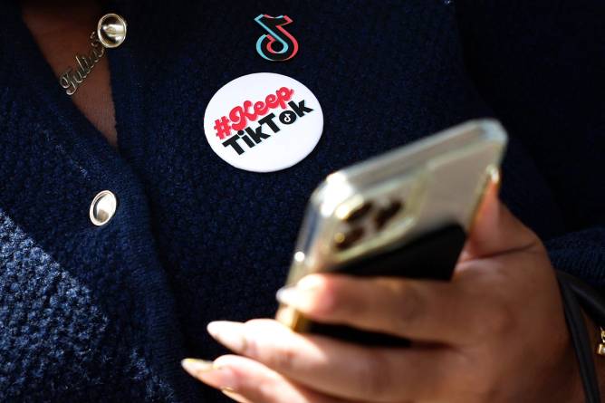 TikTok creator with a badge that says "Keep TikTok"