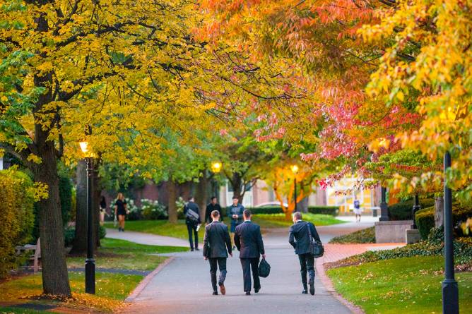 Harvard Business School campus in Boston, MA