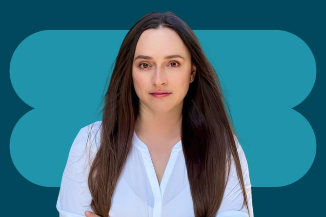 A portrait of Olga Denysiuk, Brand Marketing Manager of Samsung.