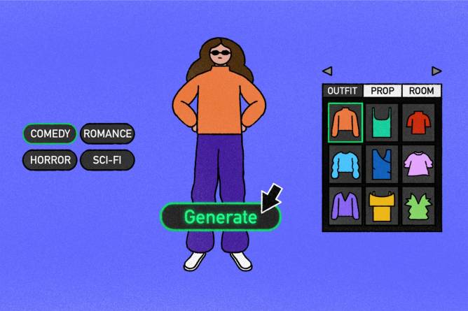 Character generation illustration.