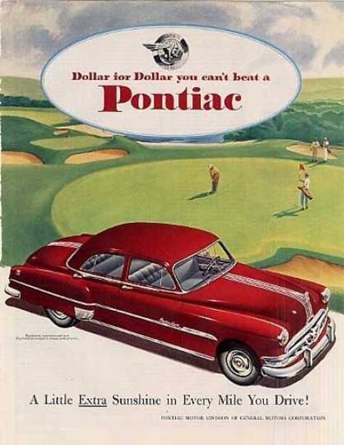 vintage Pontiac ad